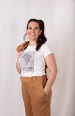 Camiseta com Botões de Coco