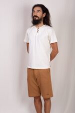 Camiseta com Botões de Coco