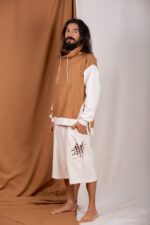 Camiseta com Botões de Coco